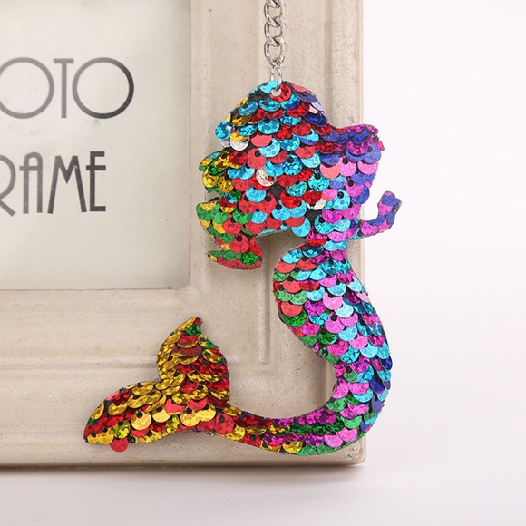 Cinderella's Closet Accessories - Last One! Sequin Mermaid Keychain